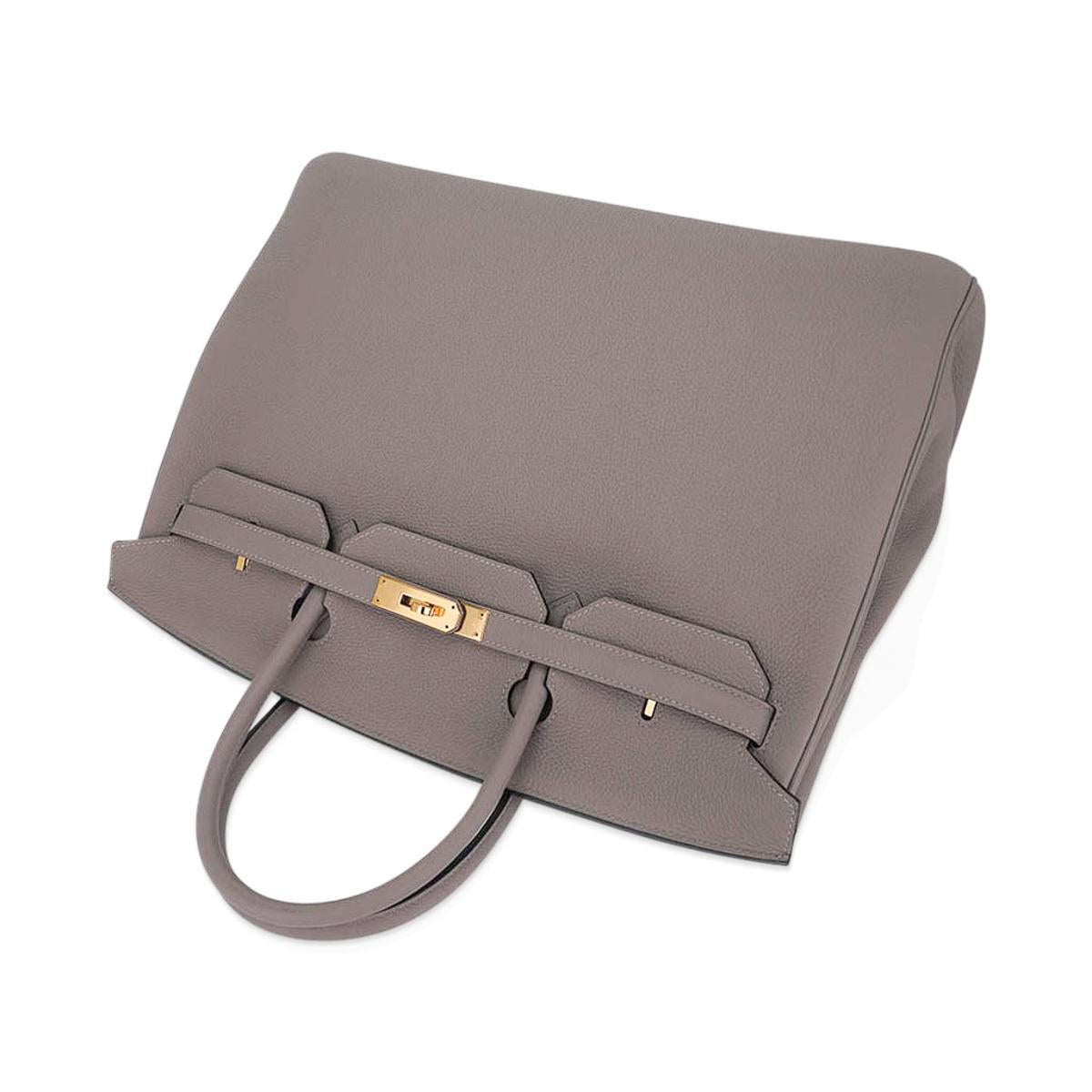 Hermes Birkin 35 Gris Asphalte Bag Gold Hardware Togo Leather 2