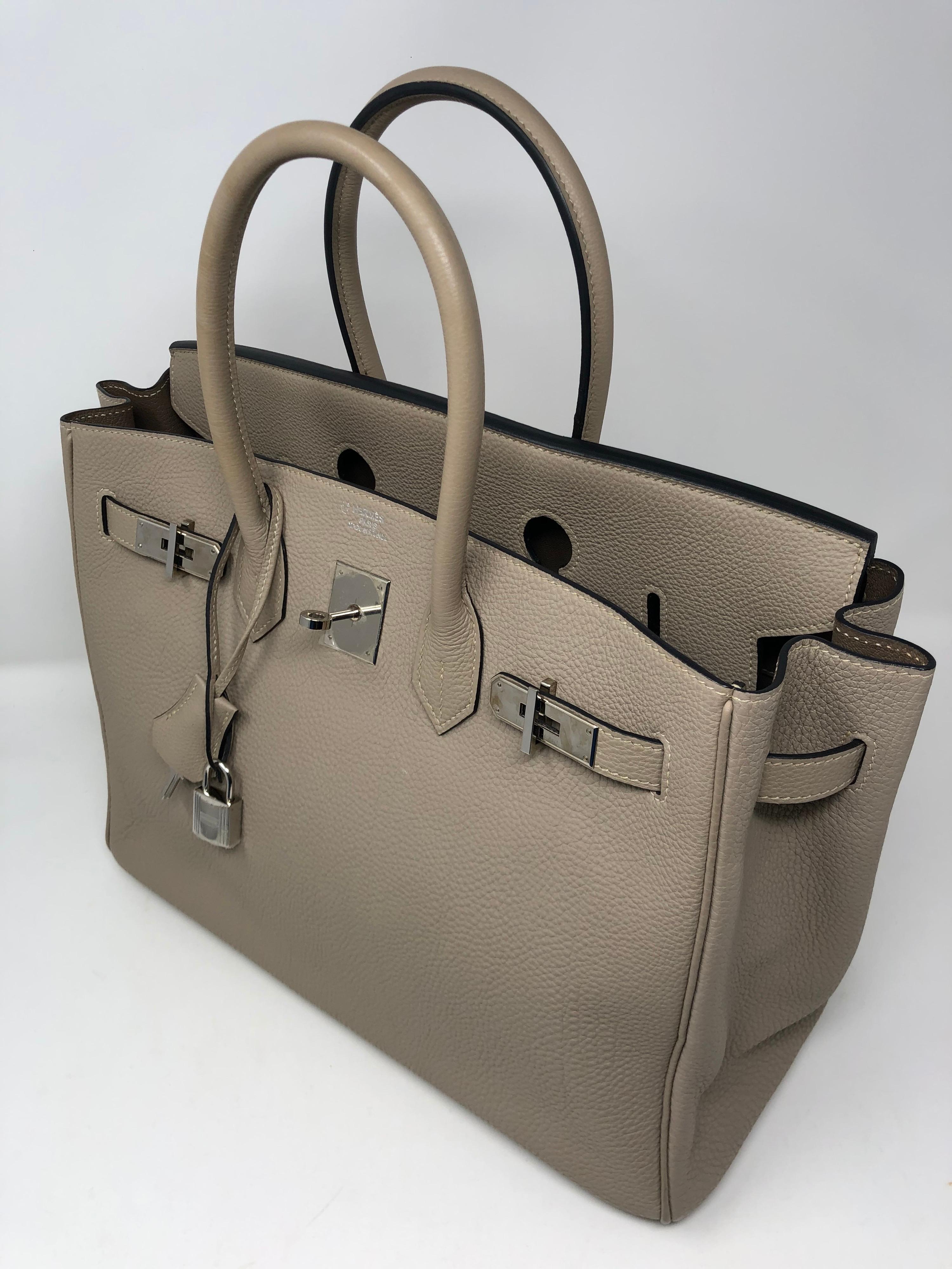 Hermes Birkin 35 Gris Tourterelle Etoupe Special Order Bag  2