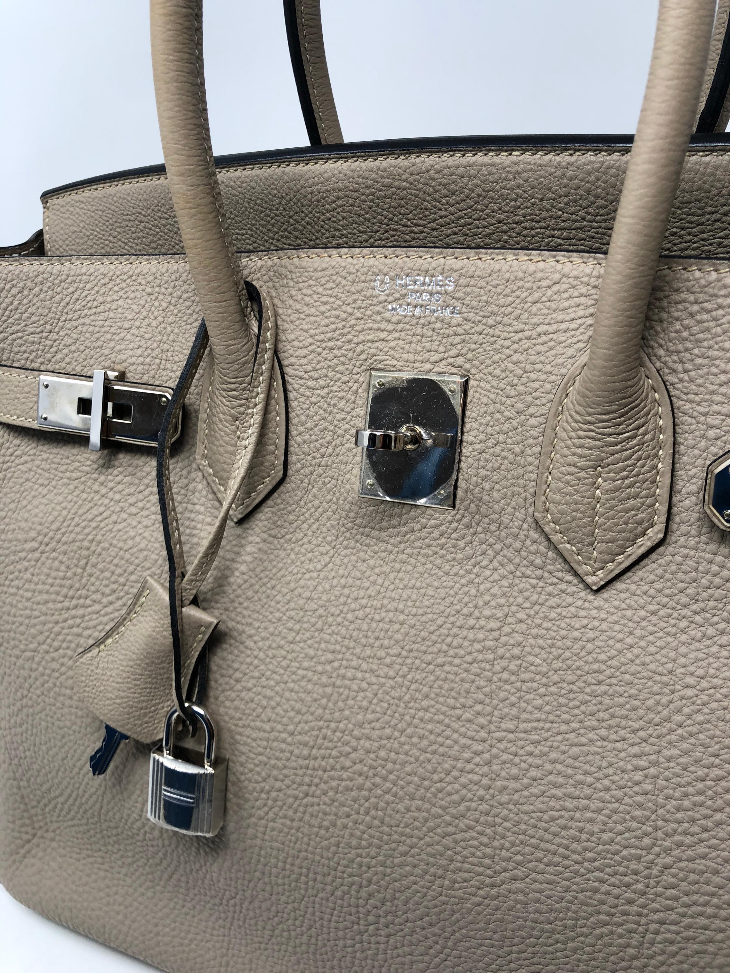 Hermes Birkin 35 Gris Tourterelle Etoupe Special Order Bag  4