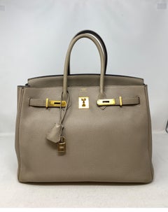 Hermes Birkin 35 Gris Tourterelle Togo GHW