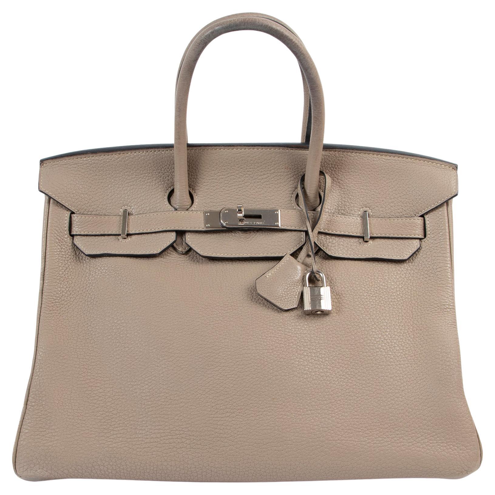 Hermes Birkin 35 in Blue Pale: Veau Togo