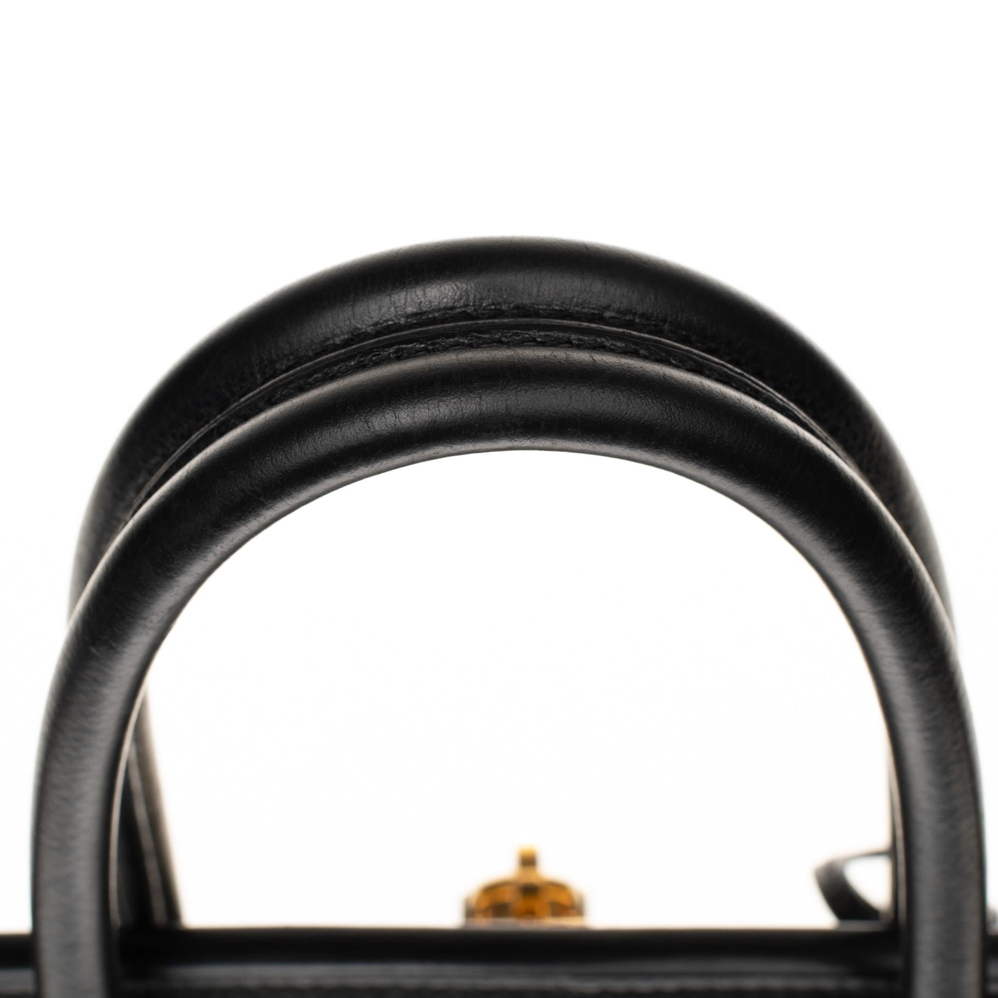 Hermès Birkin 35 handbag in black Courchevel leather, Gold hardware 3