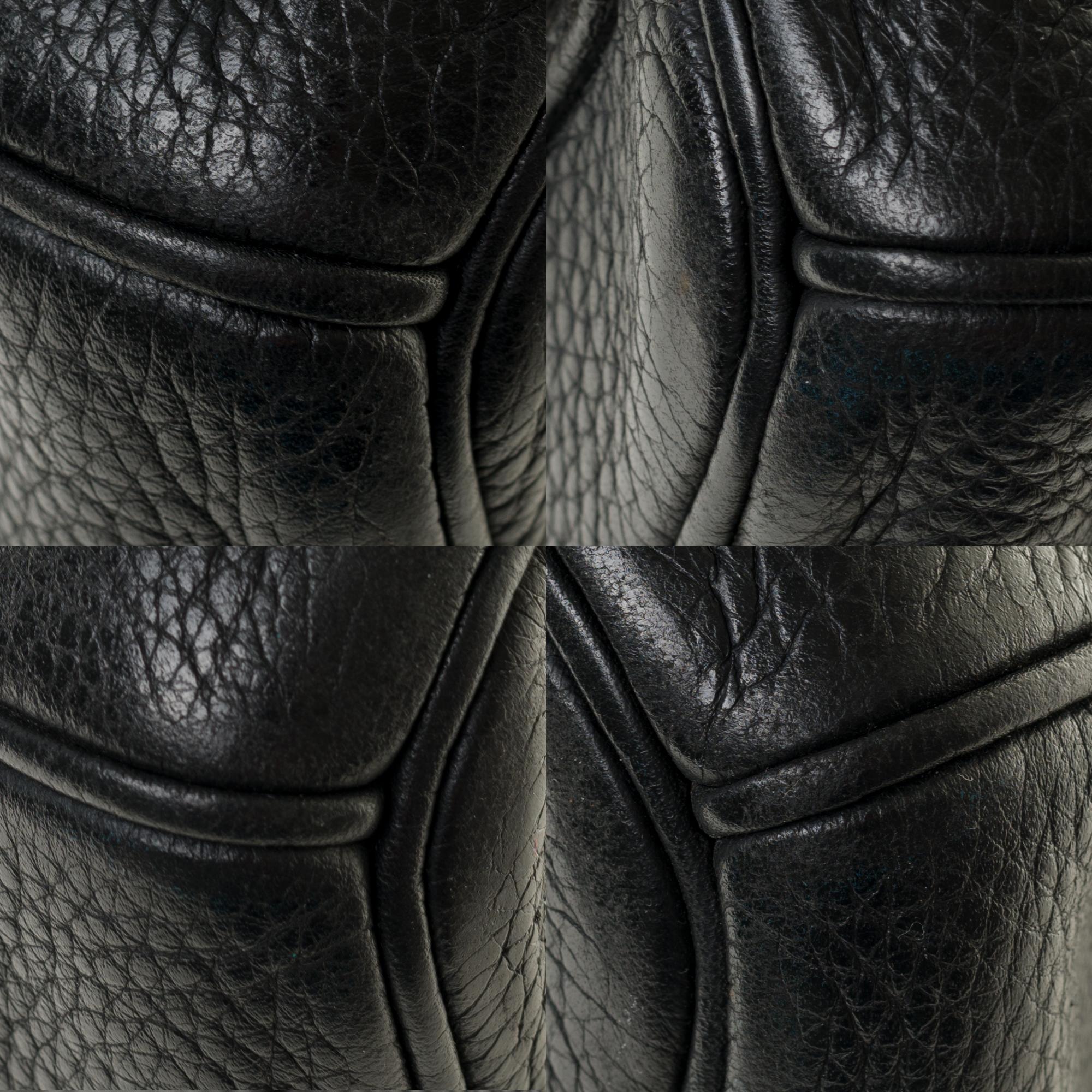Hermès Birkin 35 handbag in black Togo leather with Palladium Silver hardware ! 6