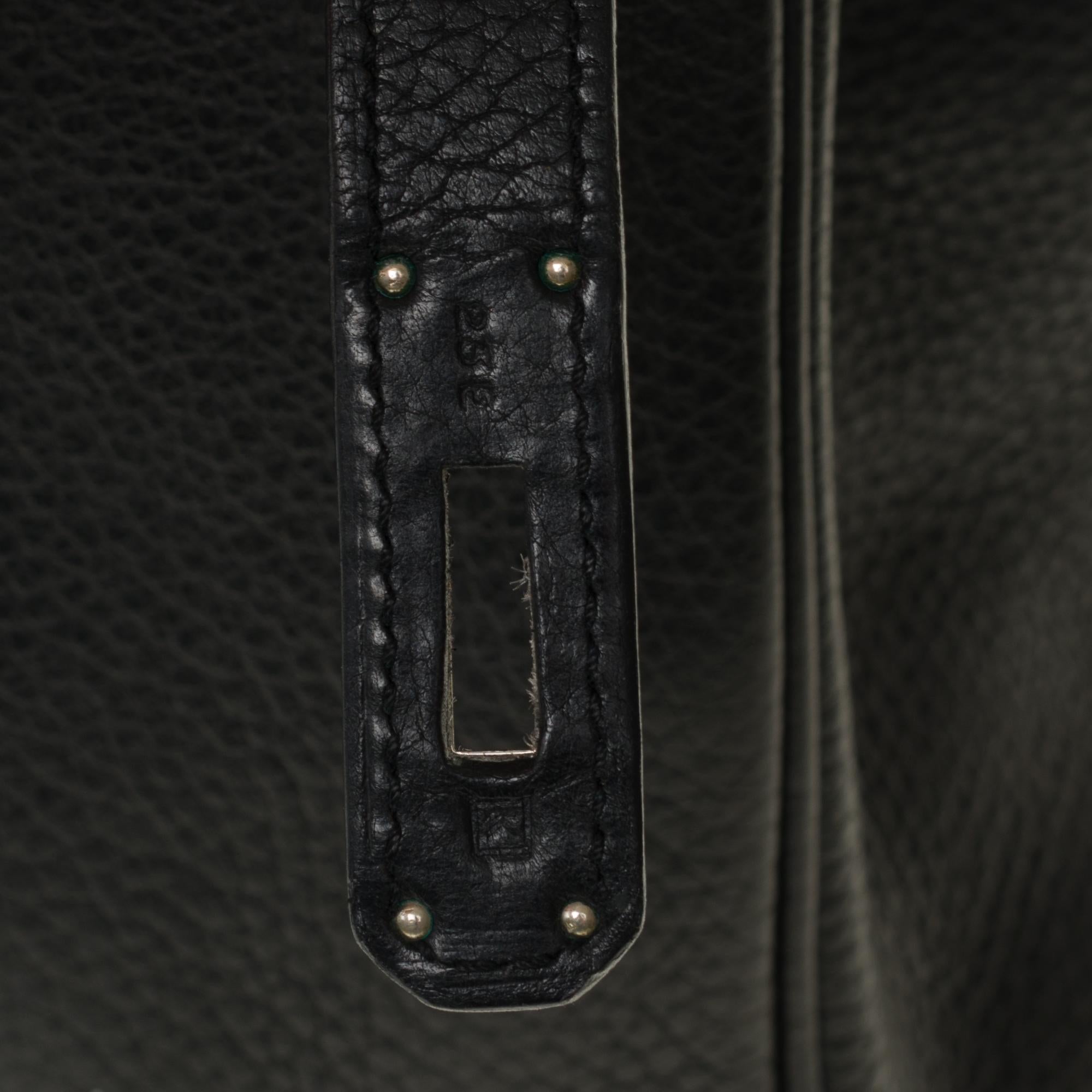 Hermès Birkin 35 handbag in black Togo leather with Palladium Silver hardware ! 1