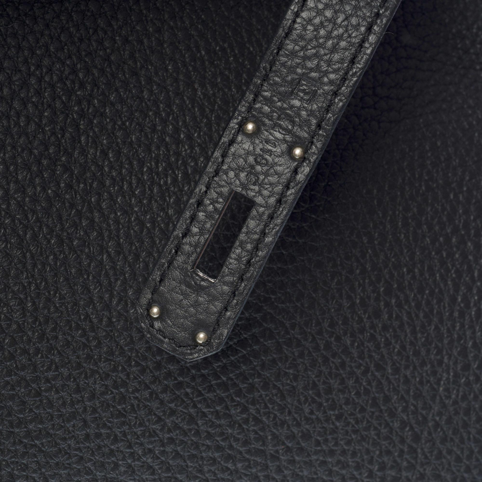 Hermès Birkin 35 handbag in black Togo leather with Palladium Silver hardware 1