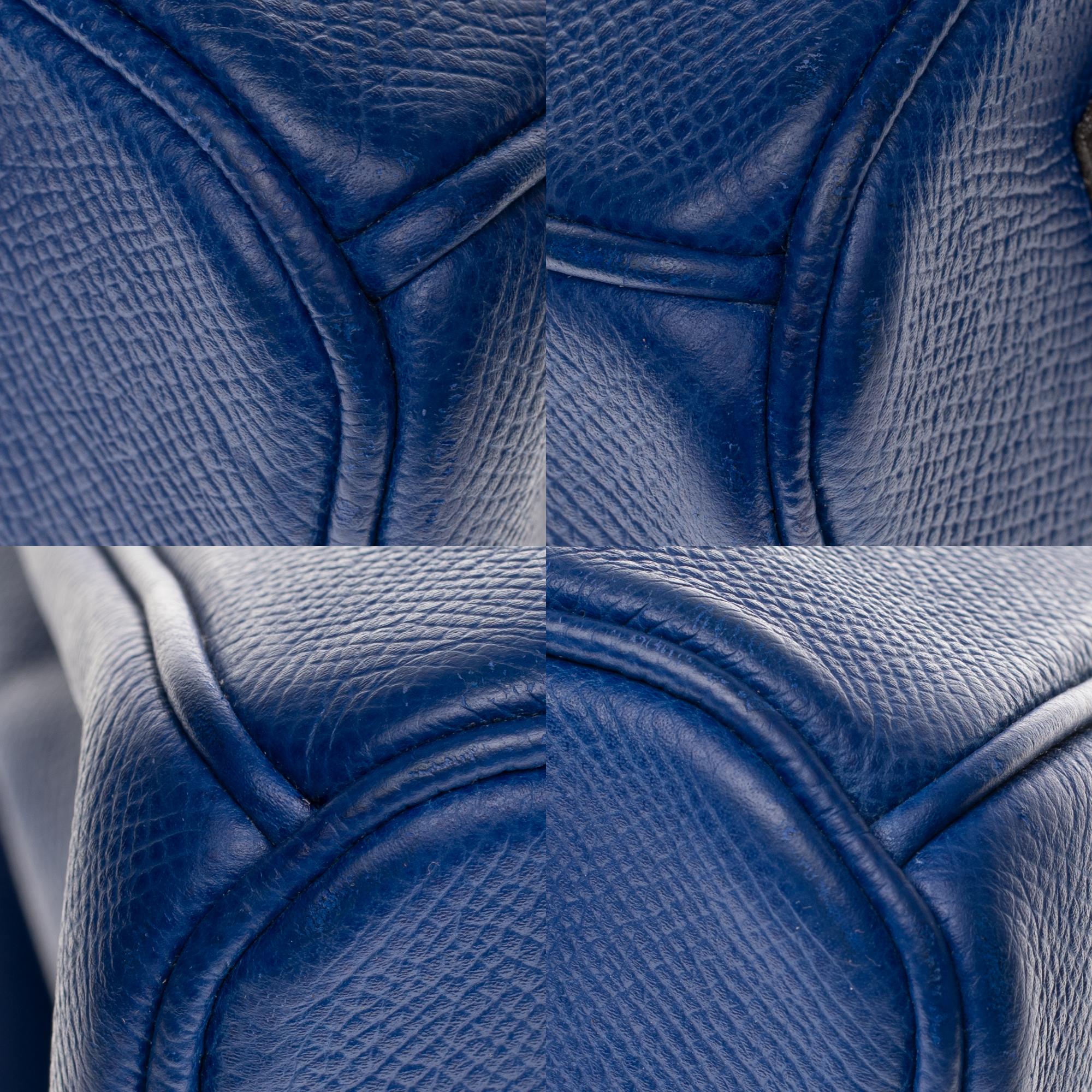 Hermès Birkin 35 handbag in bleu électrique epsom leather, GHW 4