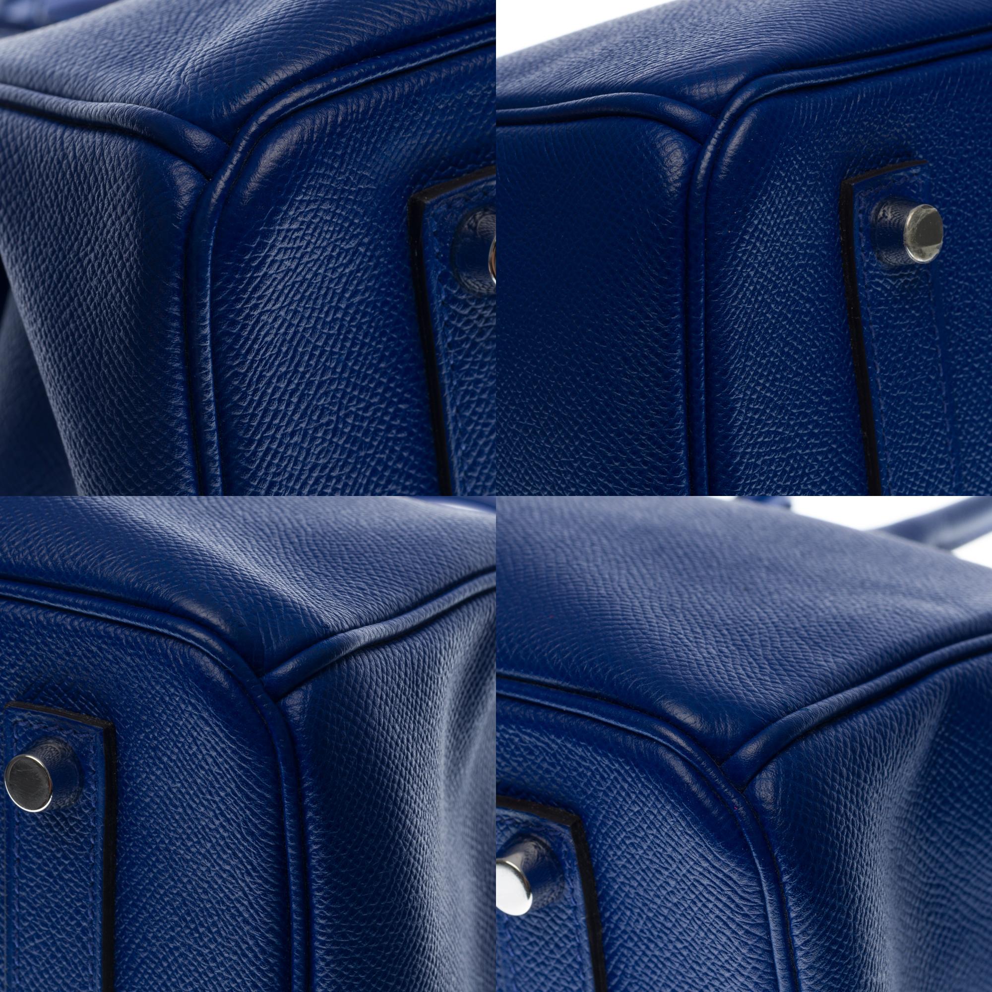 Hermès Birkin 35 handbag in bleu saphir epsom leather with silver hardware ! 2
