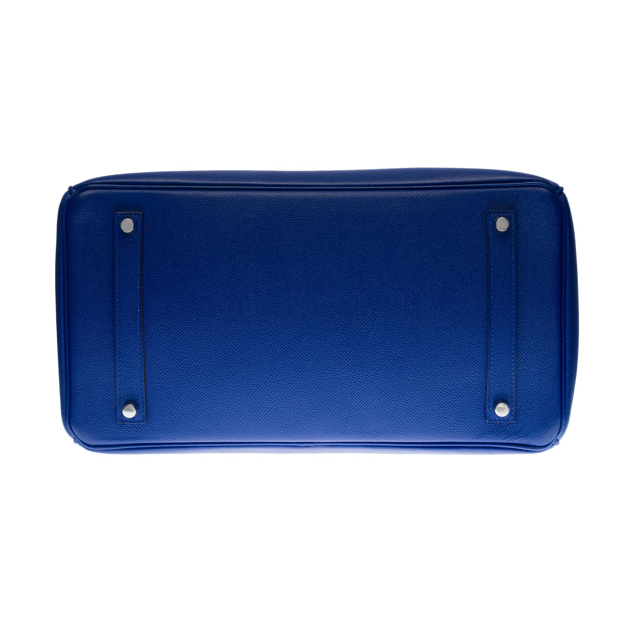 Hermès Birkin 35 handbag in bleu saphir epsom leather with silver hardware ! 1