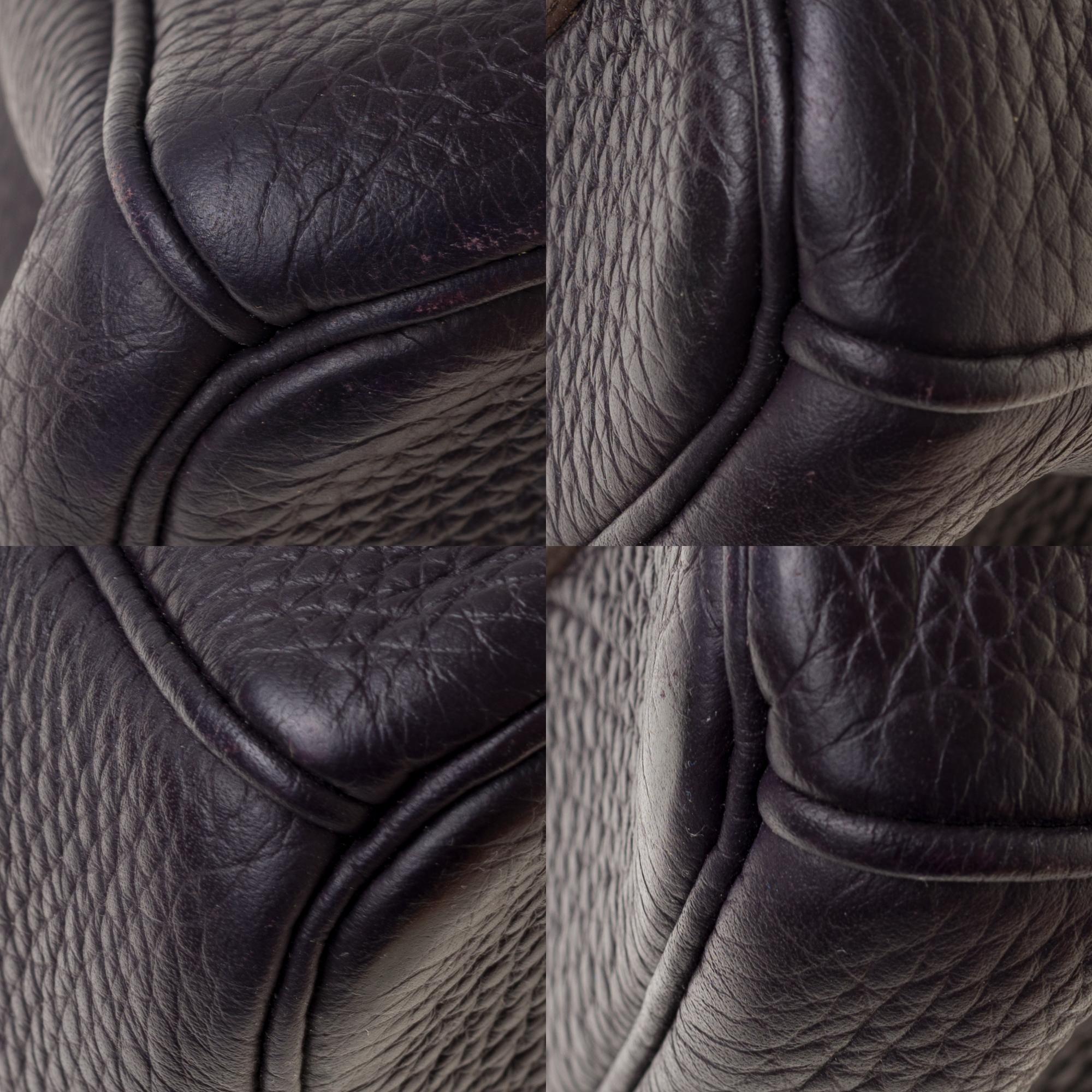 Hermès Birkin 35 handbag in Purple Togo leather with Silver Palladium hardware ! 6