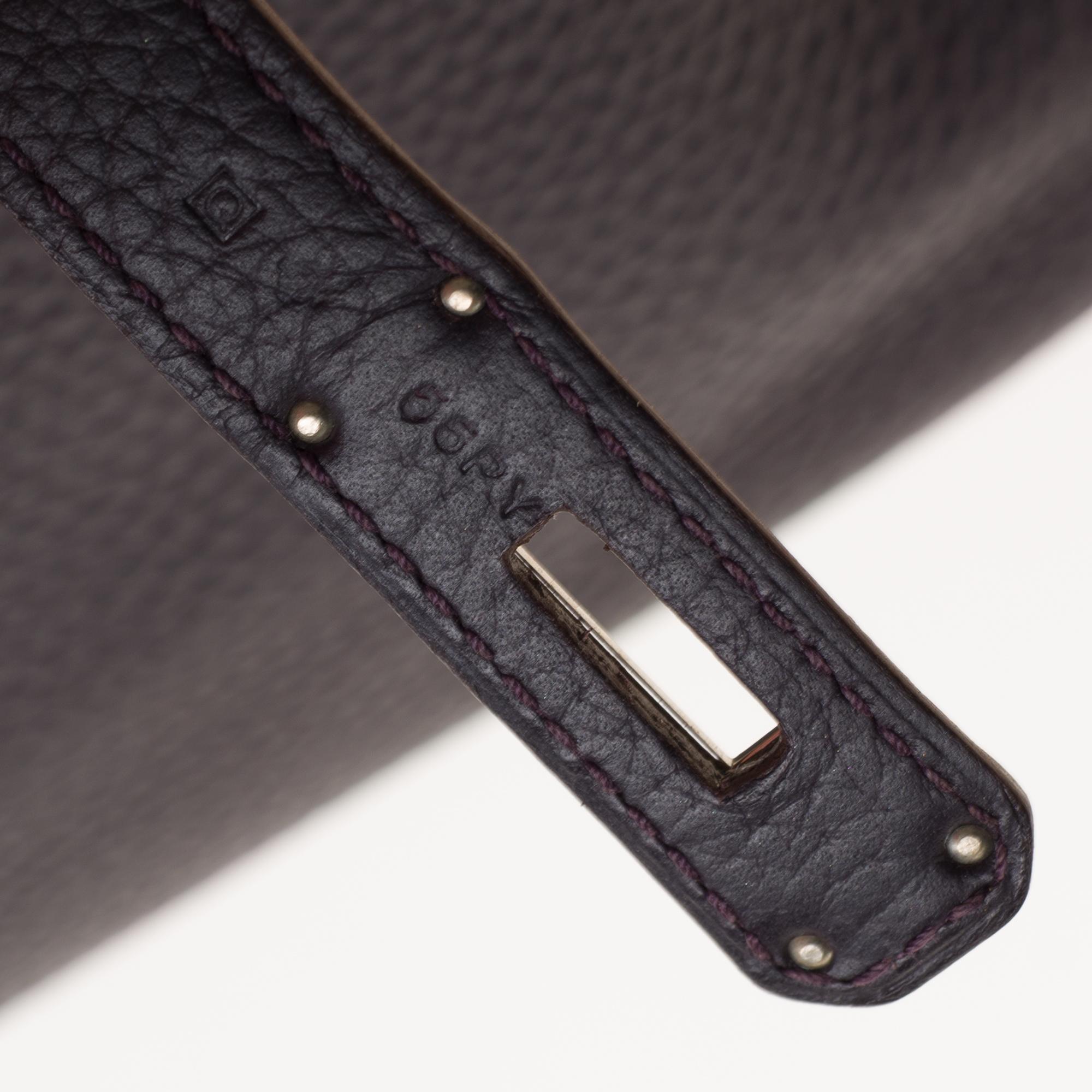 Hermès Birkin 35 handbag in Purple Togo leather with Silver Palladium hardware ! 1