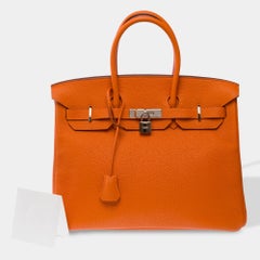 Hermès Birkin 35 Handtasche, orange