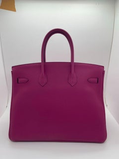 Hermes Birkin 35 Bolso Piel Togo Pourpre PHW