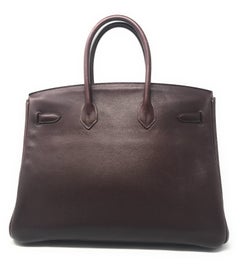 Hermes Birkin 35cm Havane with Palladium Hardware