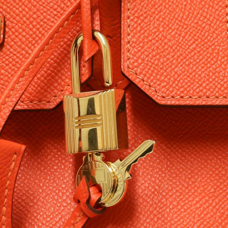 Hermes Birkin 35 Hufeisen Orange 7