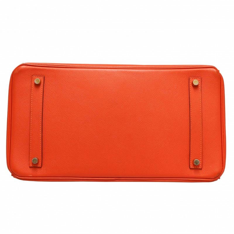 Hermes Birkin 35 Hufeisen Orange 8