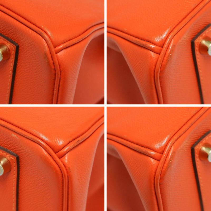 Hermes Birkin 35 Hufeisen Orange für Damen oder Herren