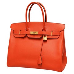 Hermes Birkin 35 Horseshoe Orange