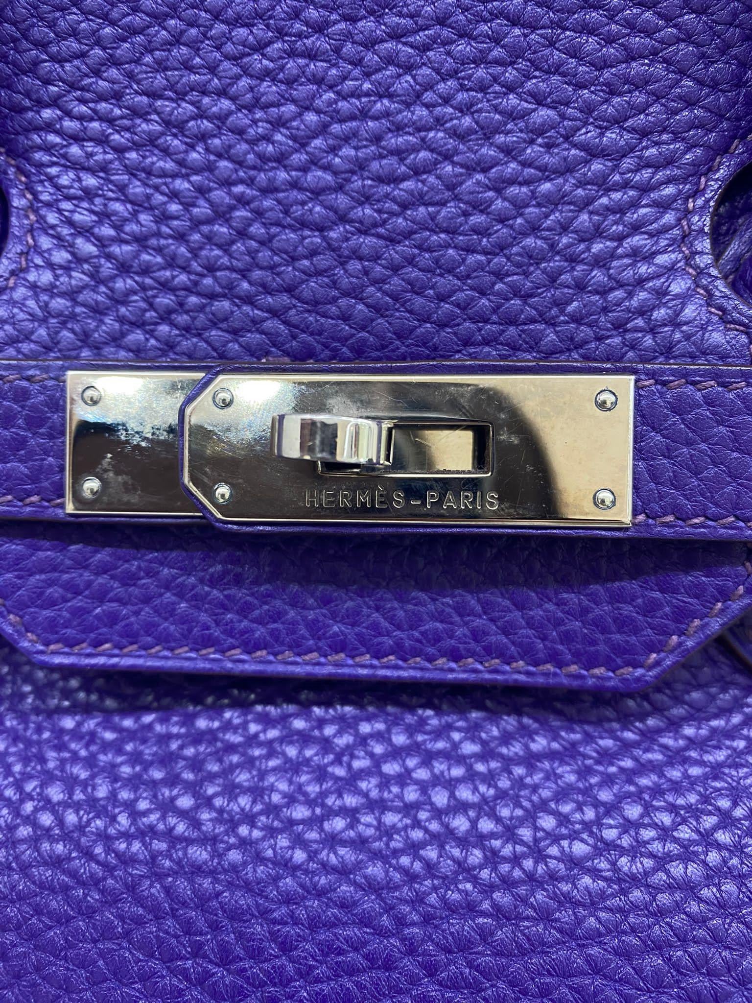 Hermès Sac à main Birkin 35 HSS PHW Unisexe en vente