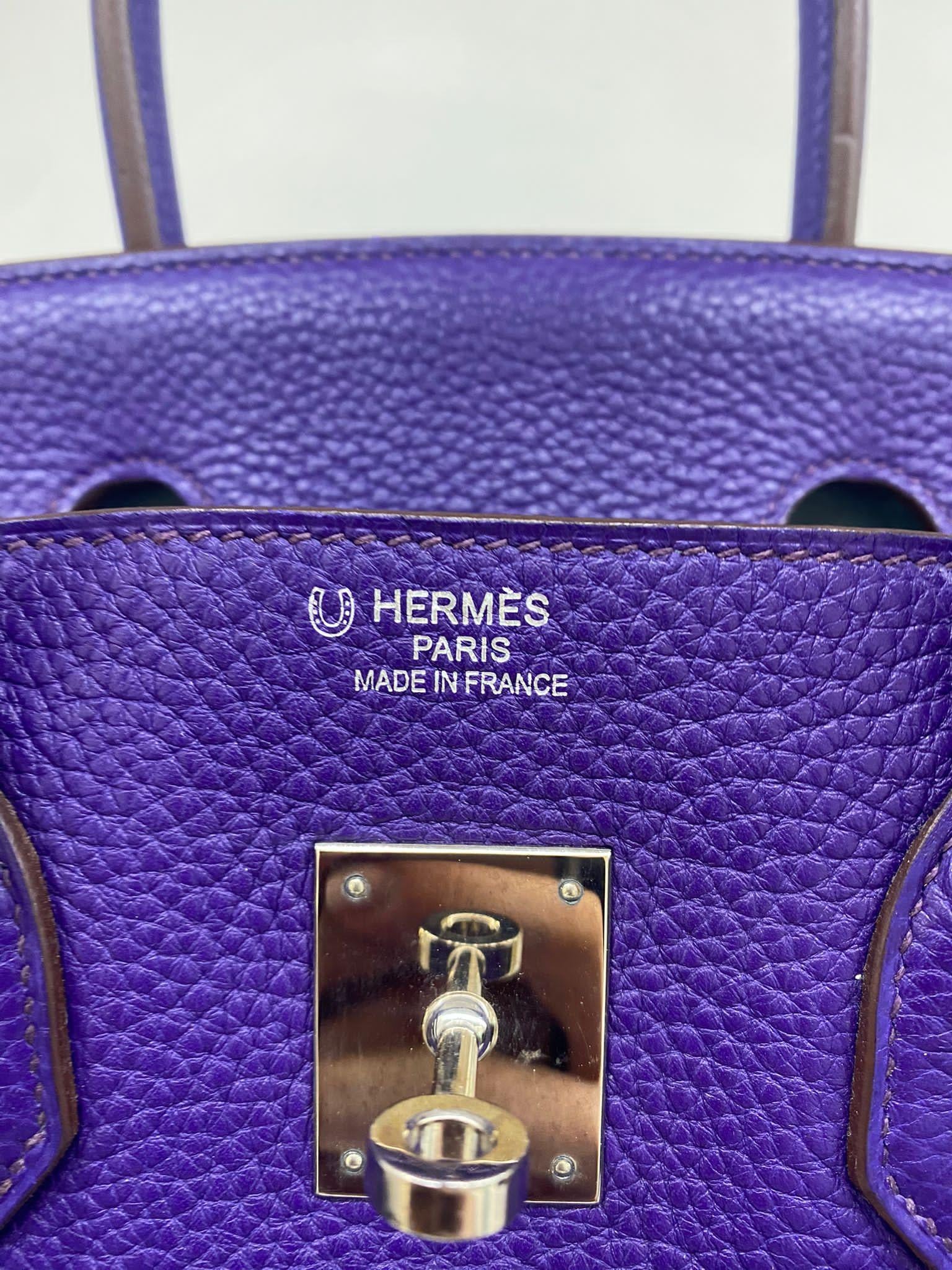 Hermès Sac à main Birkin 35 HSS PHW en vente 5