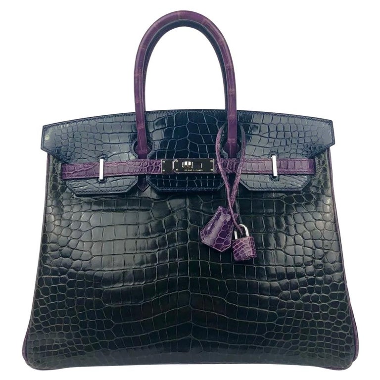  Hermes  Birkin 35 HSS Special Oder Tri Color  Graphite Blue 