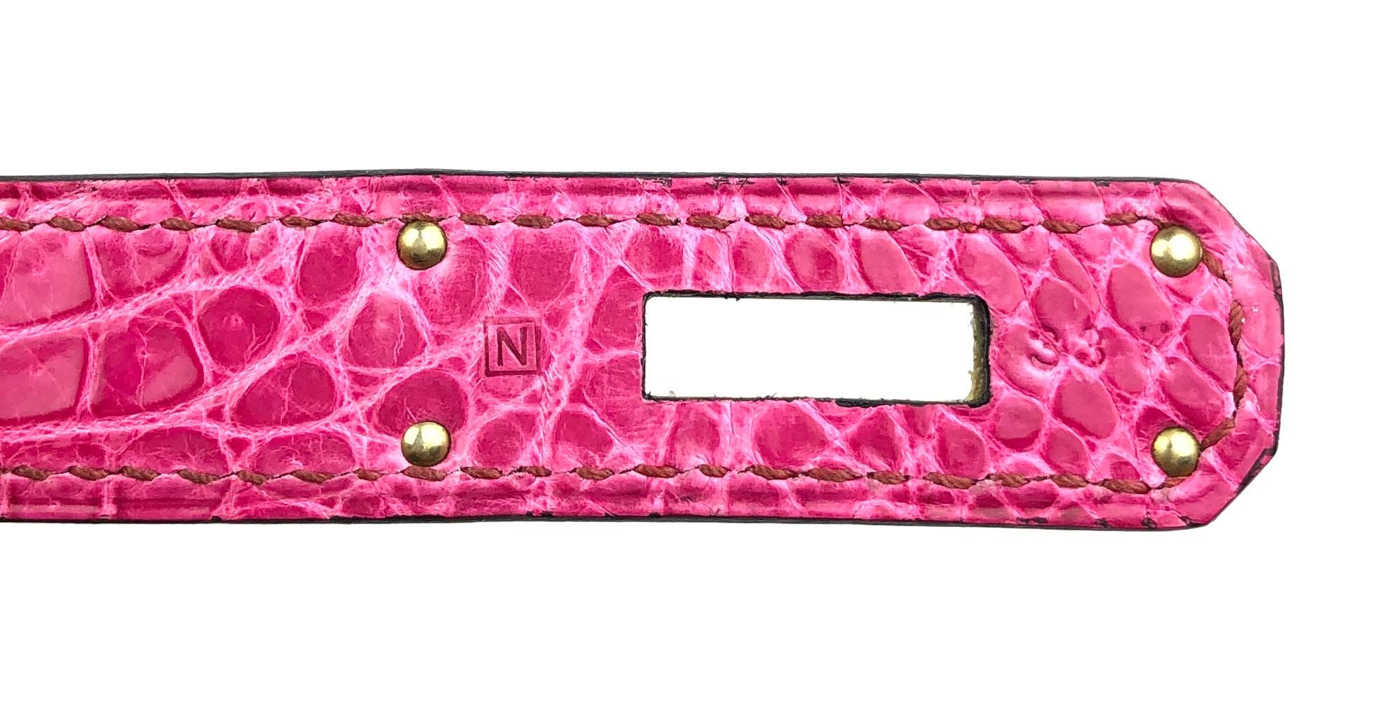 Hermes Birkin 35 HSS Special Order Amethyst Purple Rose Tyrien Pink Crocodile 1
