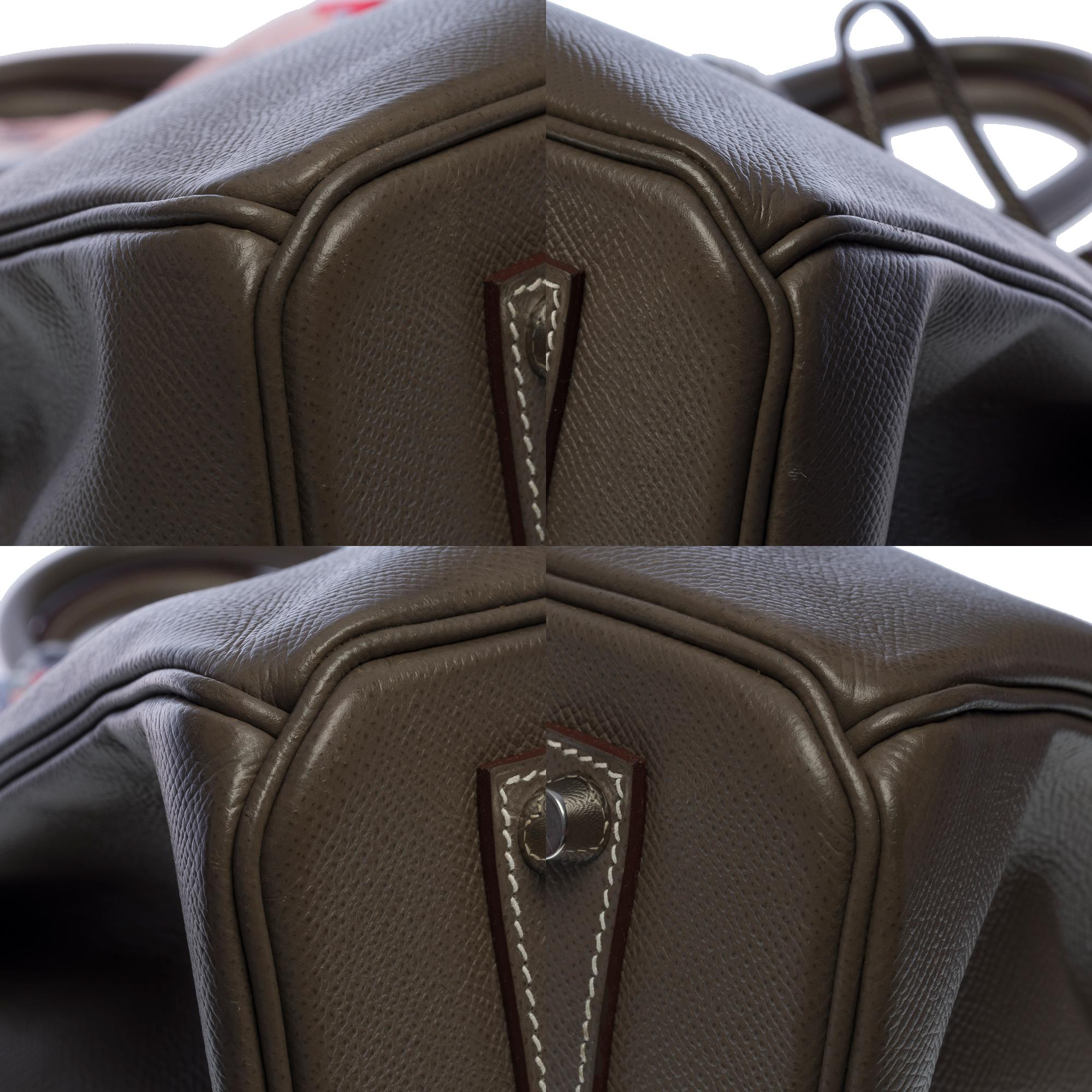 Hermès Birkin 35 HSS (Special Order) handbag in etoupe epsom leather, SHW 4