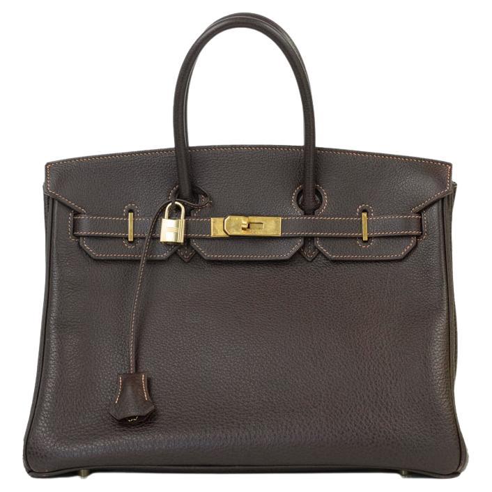 HERMÈS, Birkin 35 in brown leather