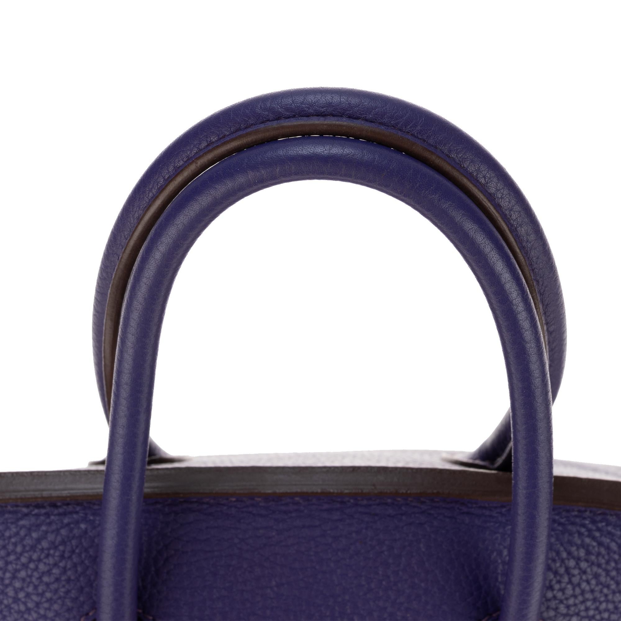 Hermès Birkin 35 in Togo Purple, GHW, Stamp O (2011) in very good condition! 4