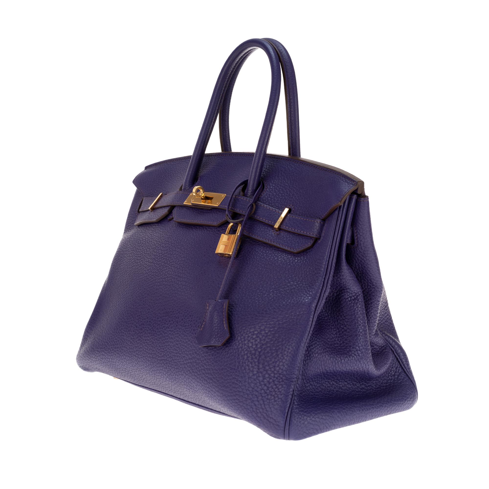 Women's Hermès Birkin 35 in Togo Purple, GHW, Stamp O (2011) in very good condition!