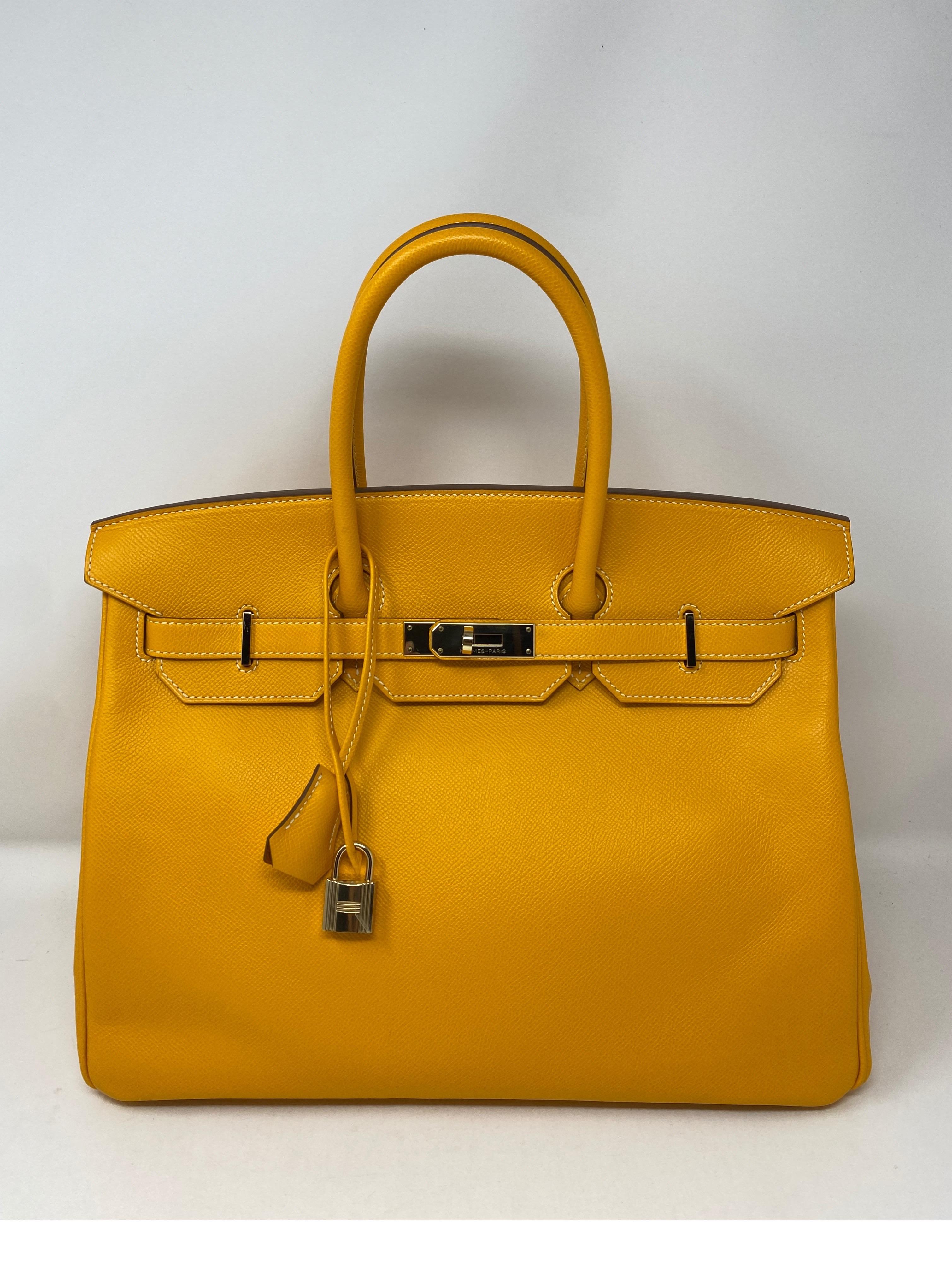 Hermes Birkin 35 Jaune D'or Candy Bag 13