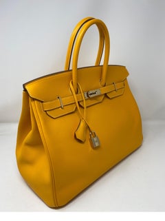 Hermes Birkin 35 Jaune D'or Candy Bag