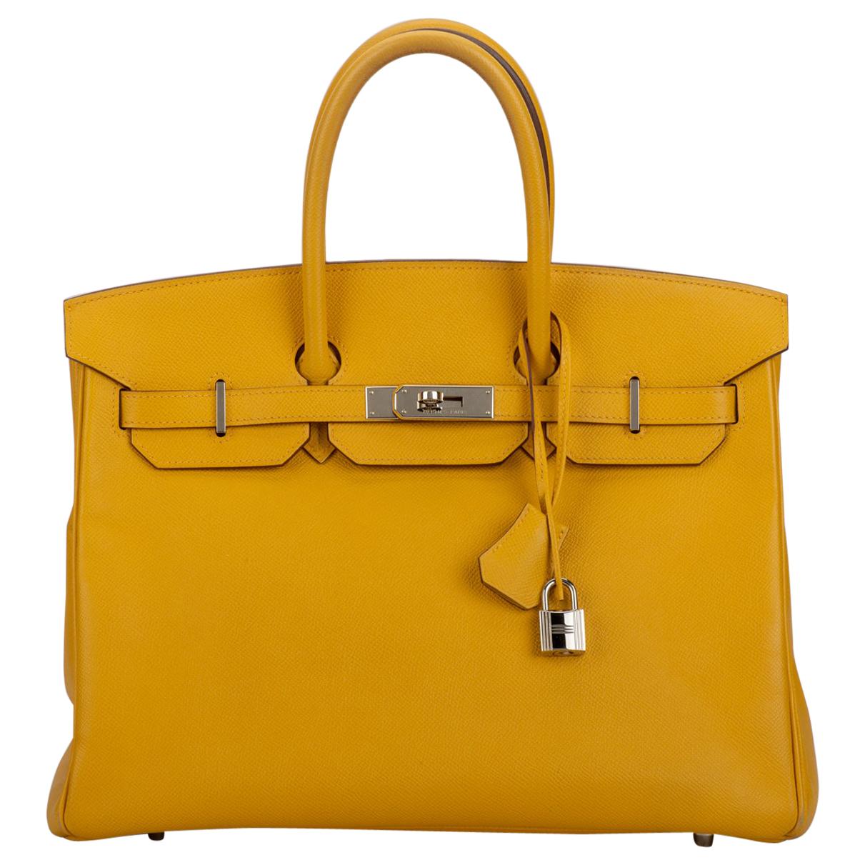 Hermes Birkin 35 Jaune d'or Yellow Min Condition