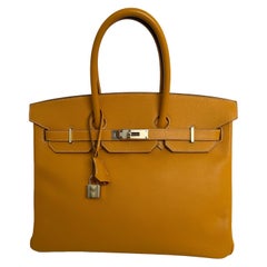 Borsa Hermes Birkin 35 Jaune Epsom Candy Collectional