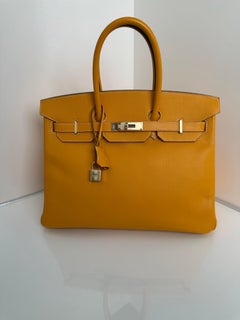 Hermes Birkin 35 Jaune Epsom Candy Collection Bag