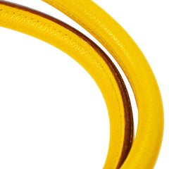 Hermes Birkin 35 Lemon Leather Gold Top Carryall Handle Satchel Travel Tote Bag