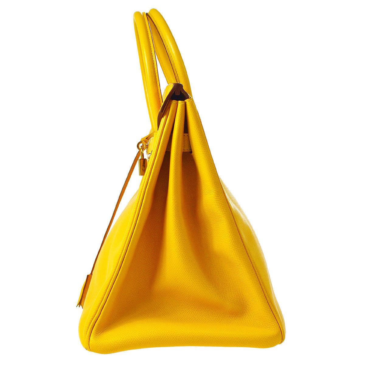 hermes birkin lemon yellow