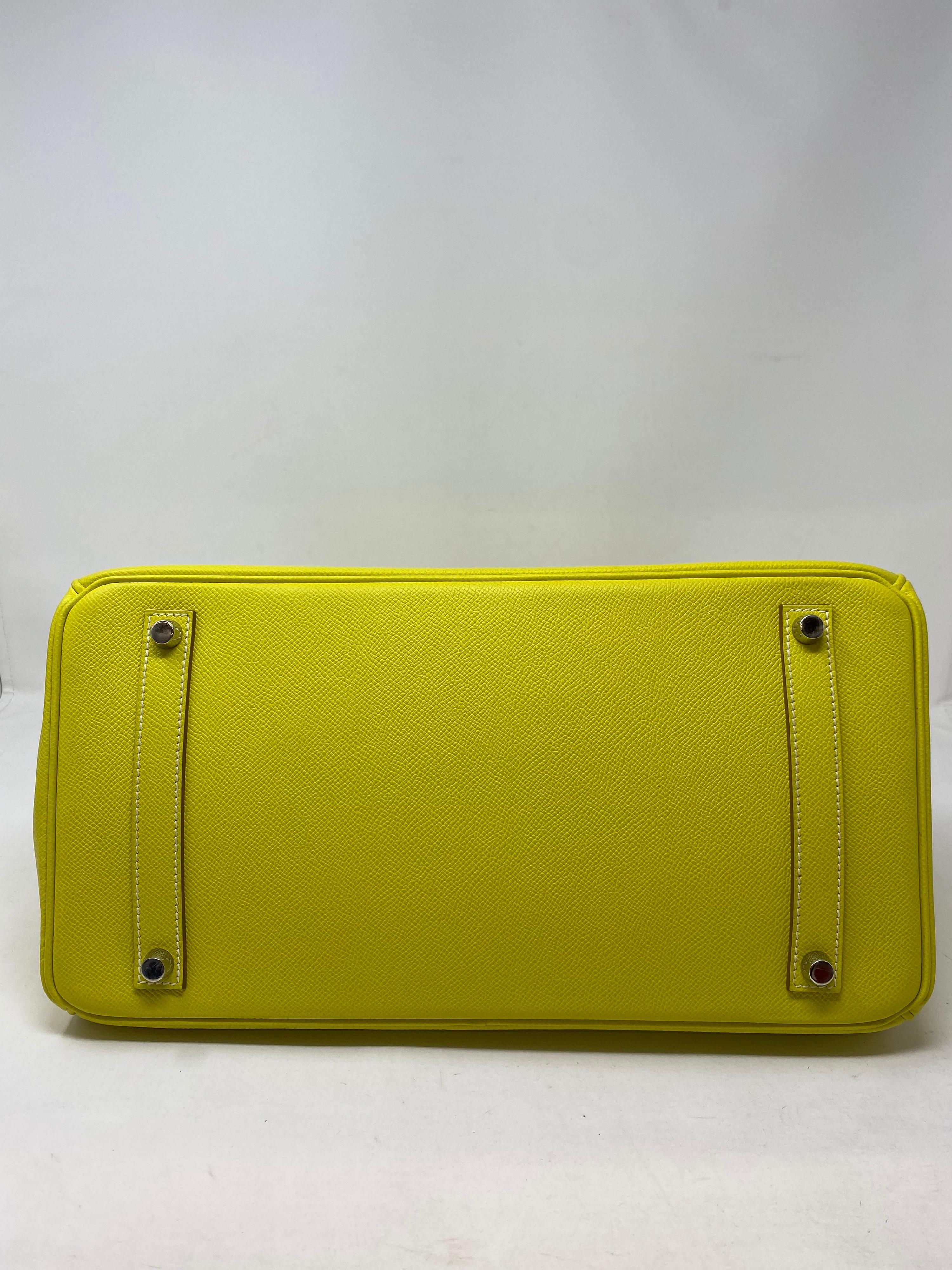 Hermès Birkin 35 Lime Candy Tasche 6