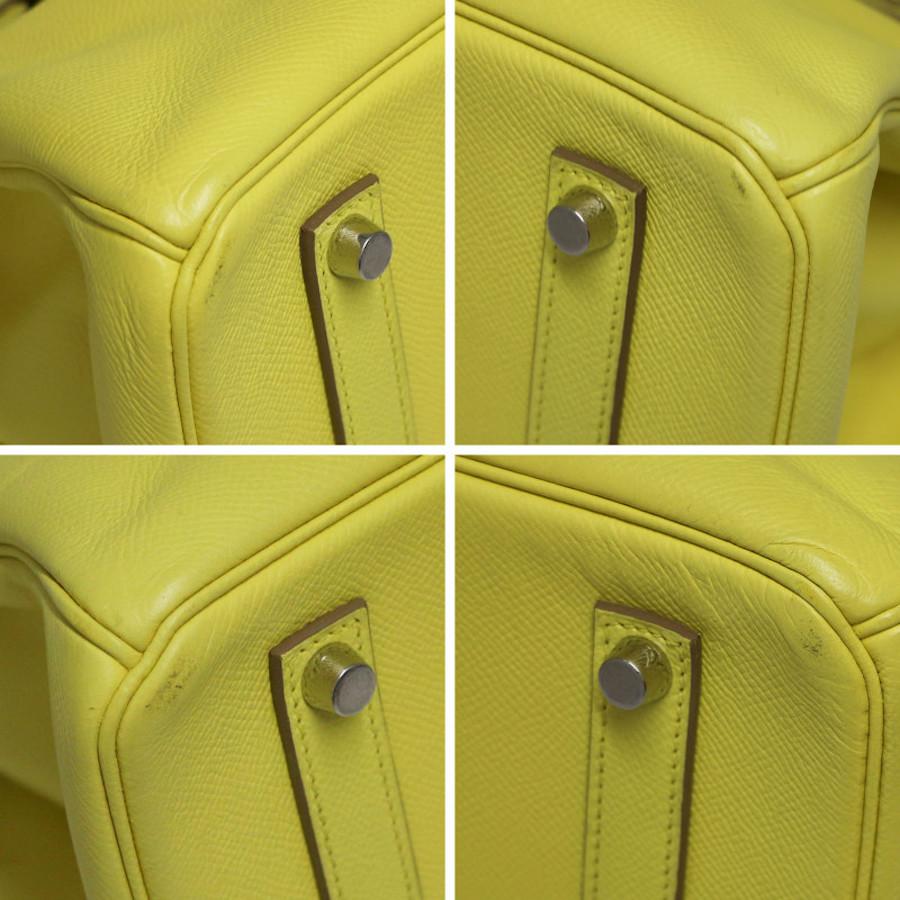 Hermès Birkin 35 Lime Epsom leather For Sale 2
