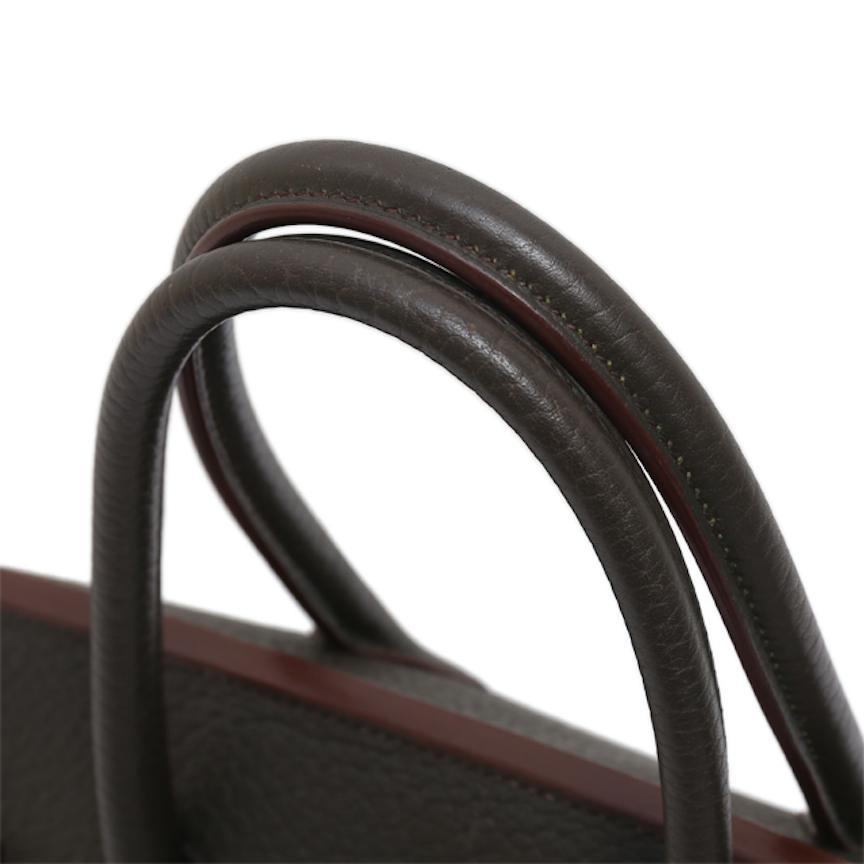 Black Hermes Birkin 35 Limited Edition Club Tri-Color Tote Handle Tote Bag