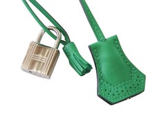 Hermes Birkin 35 Limited Edition Ghillies Bag Rare Bamboo Palladium Hardware