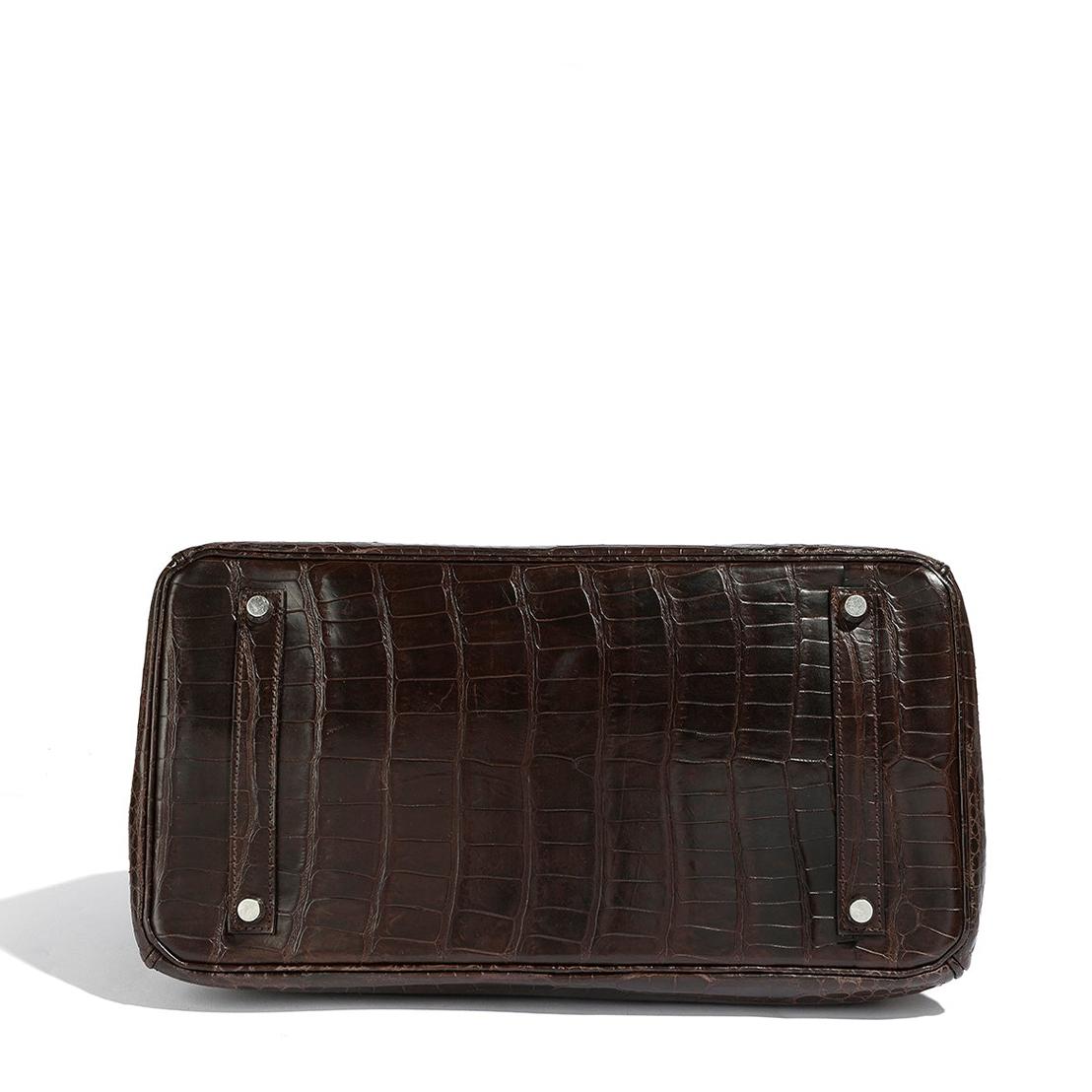 Women's or Men's Hermès Birkin 35 Marron Exotic PHW For Sale