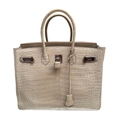 Hermes Birkin 35 matte crocodile Porosus bag