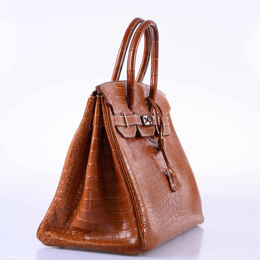 Hermes Limited Edition Birkin Bag 35 Fauve Barenia Faubourg Leather with  Palladium Hardware