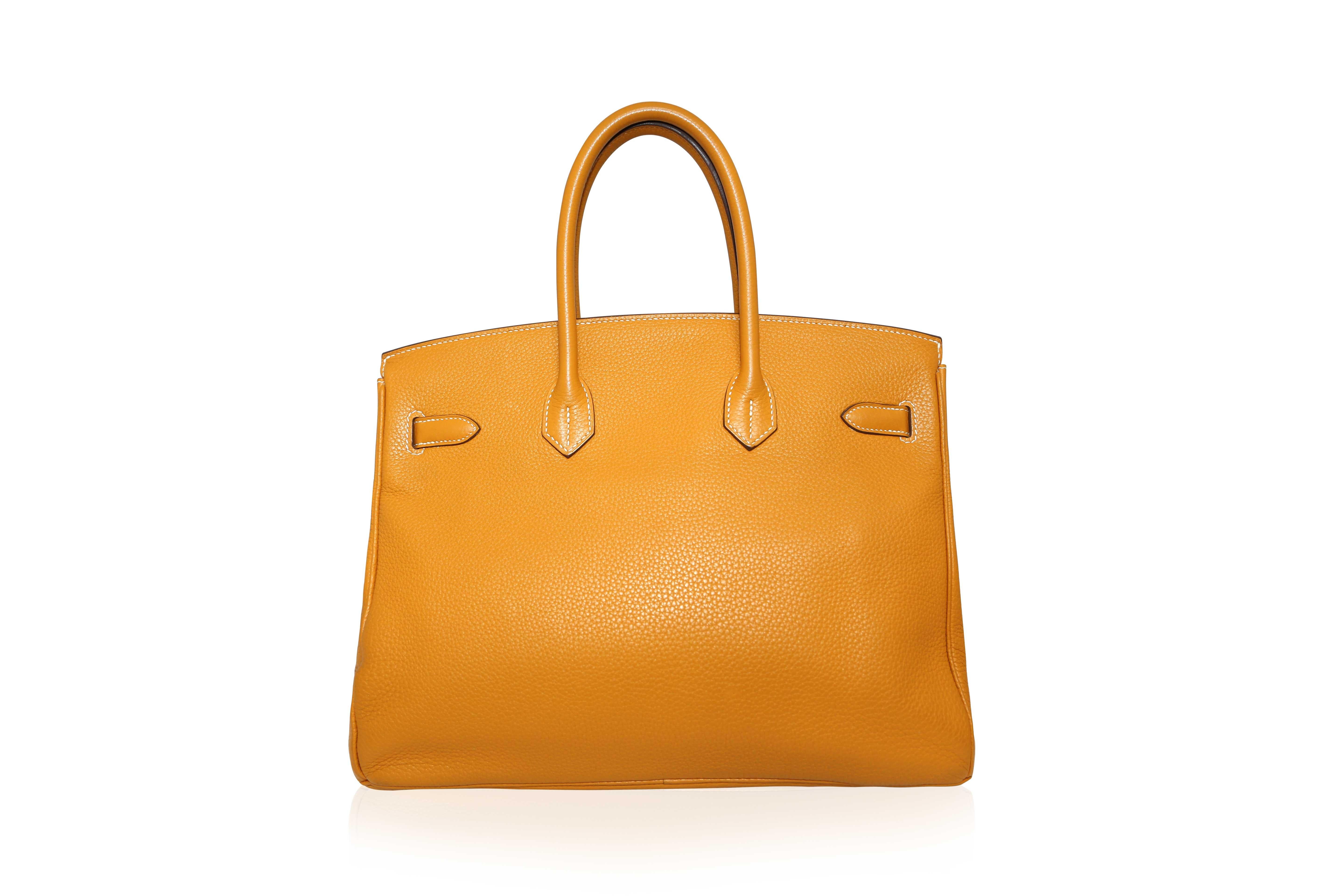 Hermès Birkin 35 Moutarde in vendita 2
