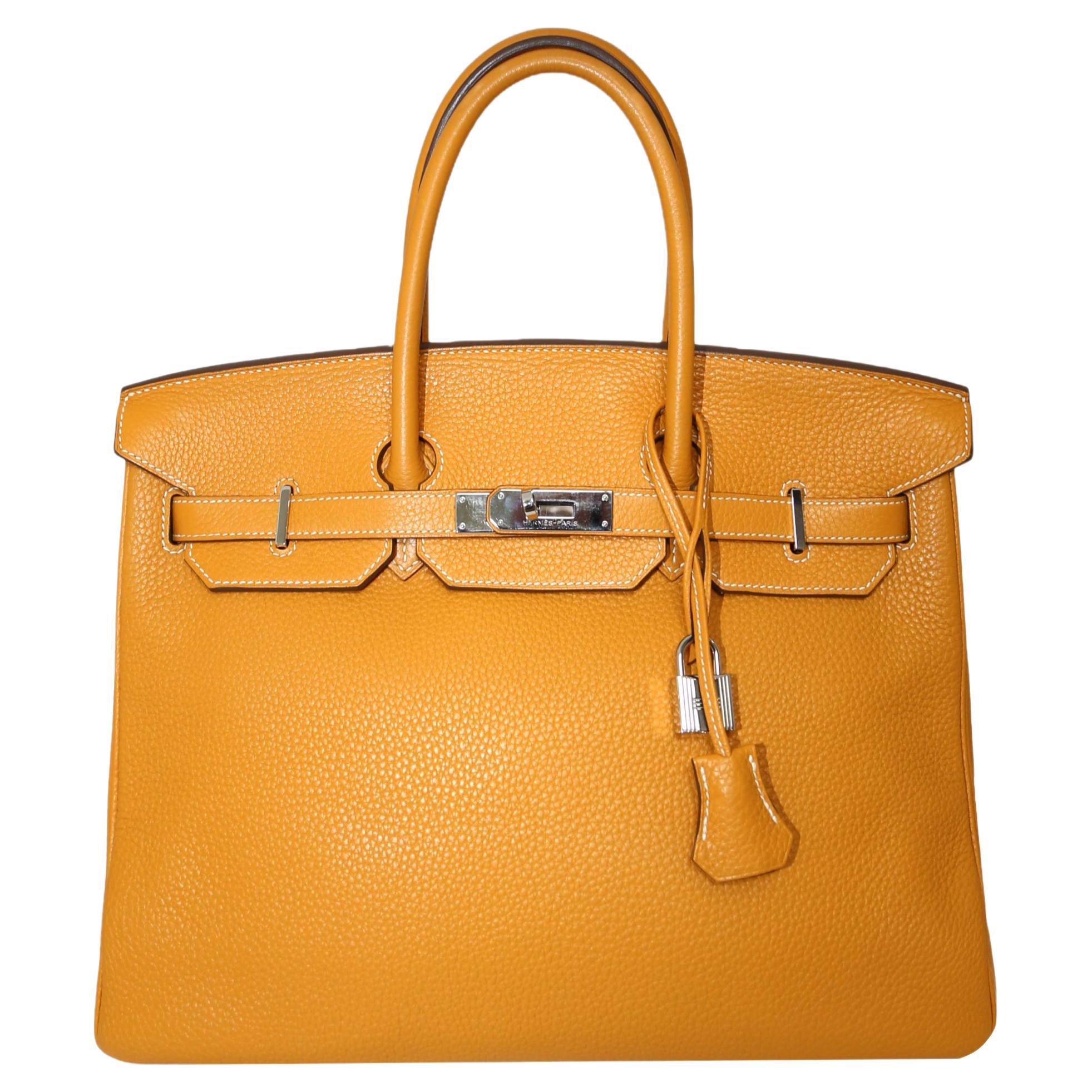Hermès Birkin 35 Moutarde in vendita