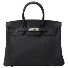 Hermès Birkin 35 Noir/Black Togo Palladium Hardware