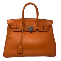 Hermes Birkin 35 Orange Bag