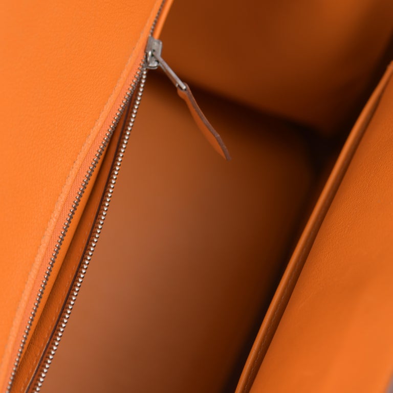 Hermes Birkin 35 Orange Epsom Palladium Hardware #N - Vendome Monte Carlo