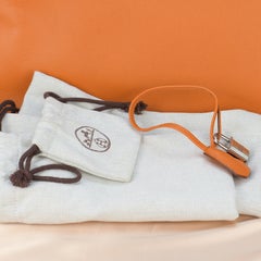 Hermès Birkin 35 Orange Epsom Leather with Silver Hardware
