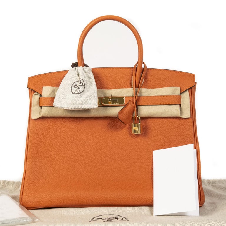 Hermès Birkin 35 Orange Togo GHW at 1stDibs | hermes birkin bag 35 togo ...